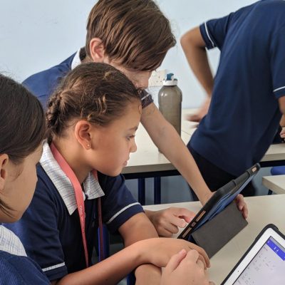 OWIS Students using Technology